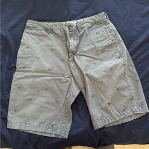 Merona Men's Embroidered Gray Shorts